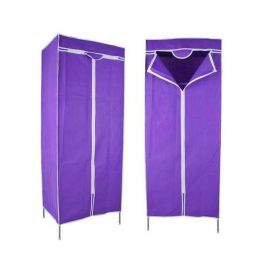 Шкаф тканевый каркасный Quality Wardrobe, цвет фиолетовый | Организация хранения