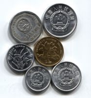 Набор монет Китай 1986-2007 6 шт. НАБ КИТ-001
