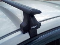 Багажник на крышу Mazda 6 (2013г.-...), Атлант, крыловидные аэродуги (черный цвет)