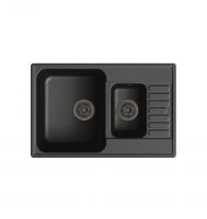 Врезная кухонная мойка LEX St. Moritz 740 Black 74х48см полимер RULE000038