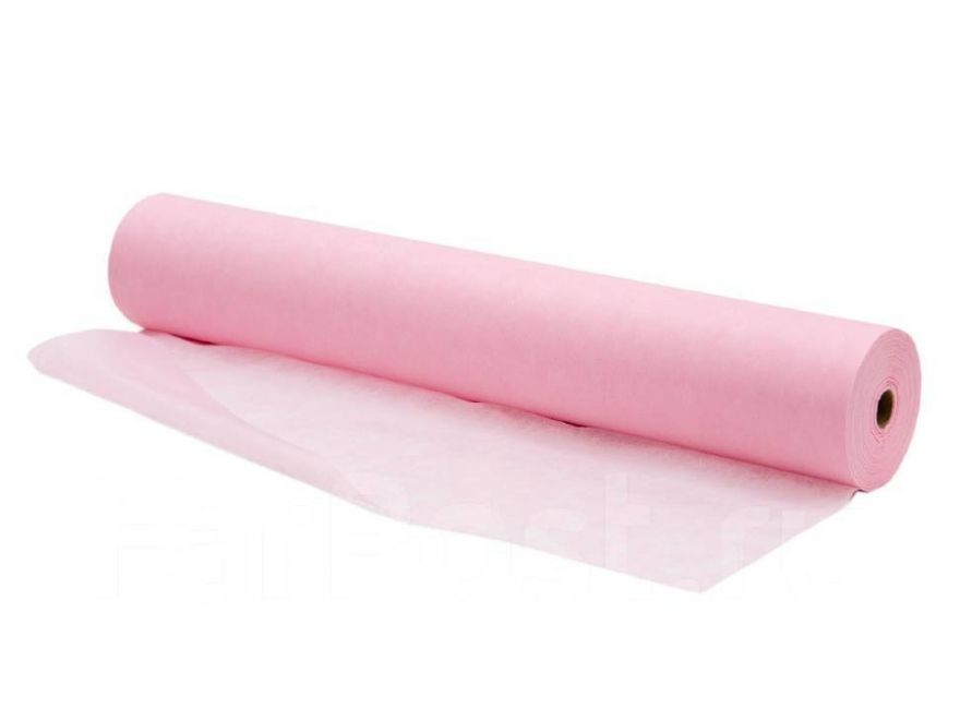 Простыни 200*80 (СМС 15) в рулоне №100, цвет: розовый