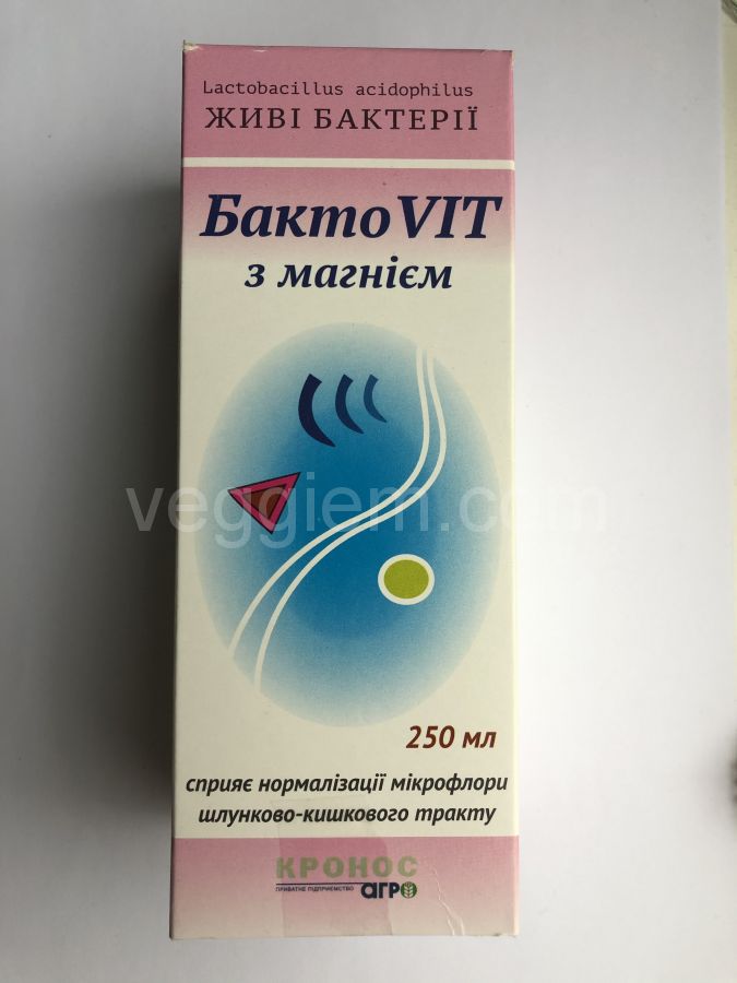 Диетическая добавка прибиотик с магнием БактоVIT, 250  мл