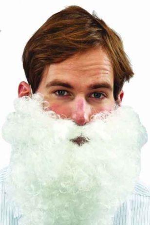 Борода Санта Клауса кудрявая