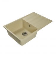 Врезная кухонная мойка LEX Lucerne 780 Ivory 78х49см искусственный мрамор RULE000112