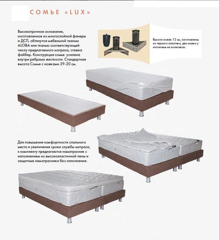 Кровать Сомье Lux (Люкс) | Lineaflex