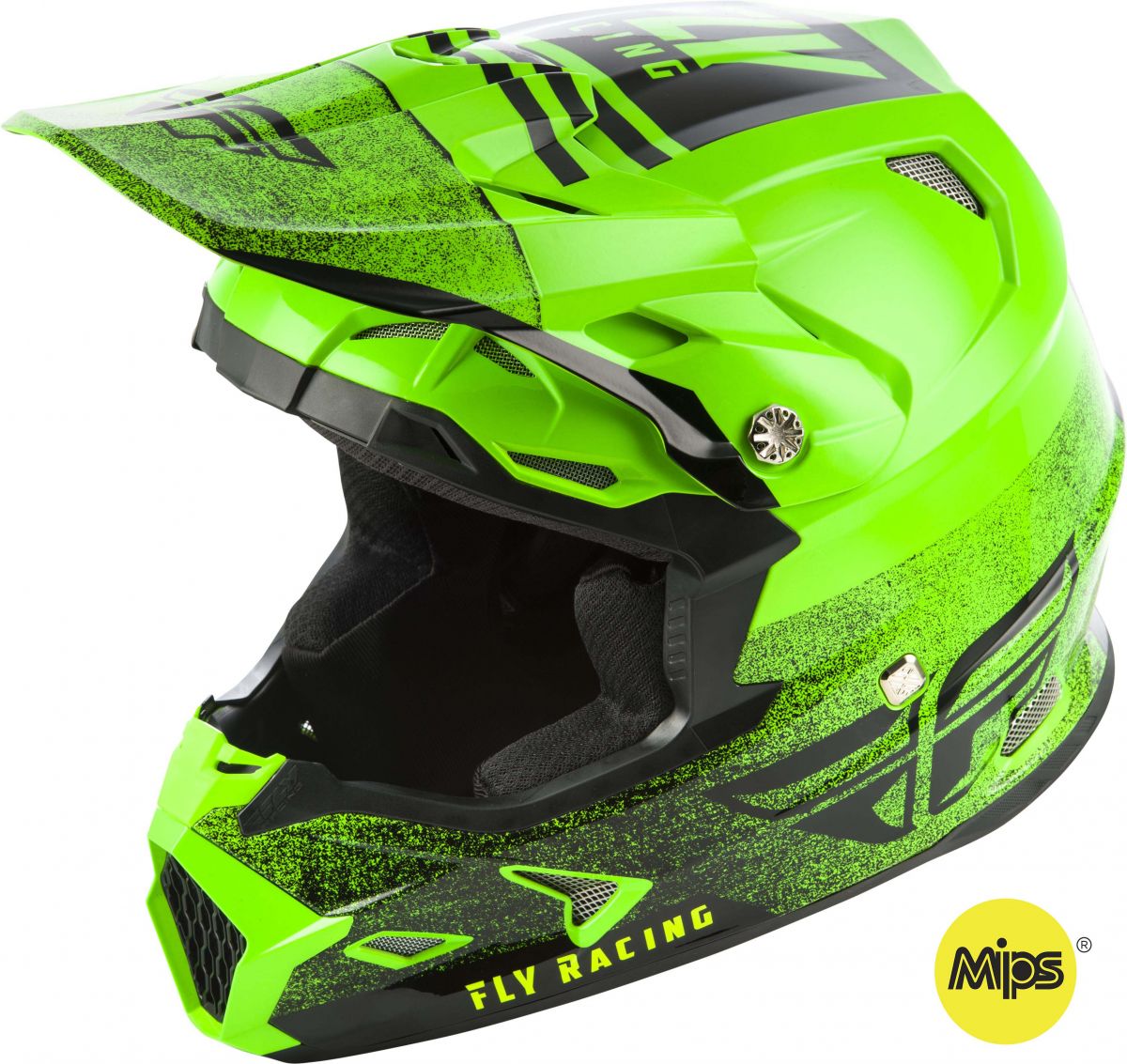 Fly - 2019 Toxin MIPS Embargo Neon Green/Black шлем, зелено-черный