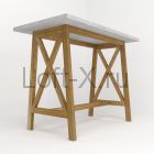 Барный стол с бетонной столешницей "Архитектор"