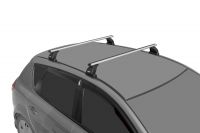 Багажник на крышу Mazda 6 (GH) 2007-13, Lux, стальные прямоугольные дуги
