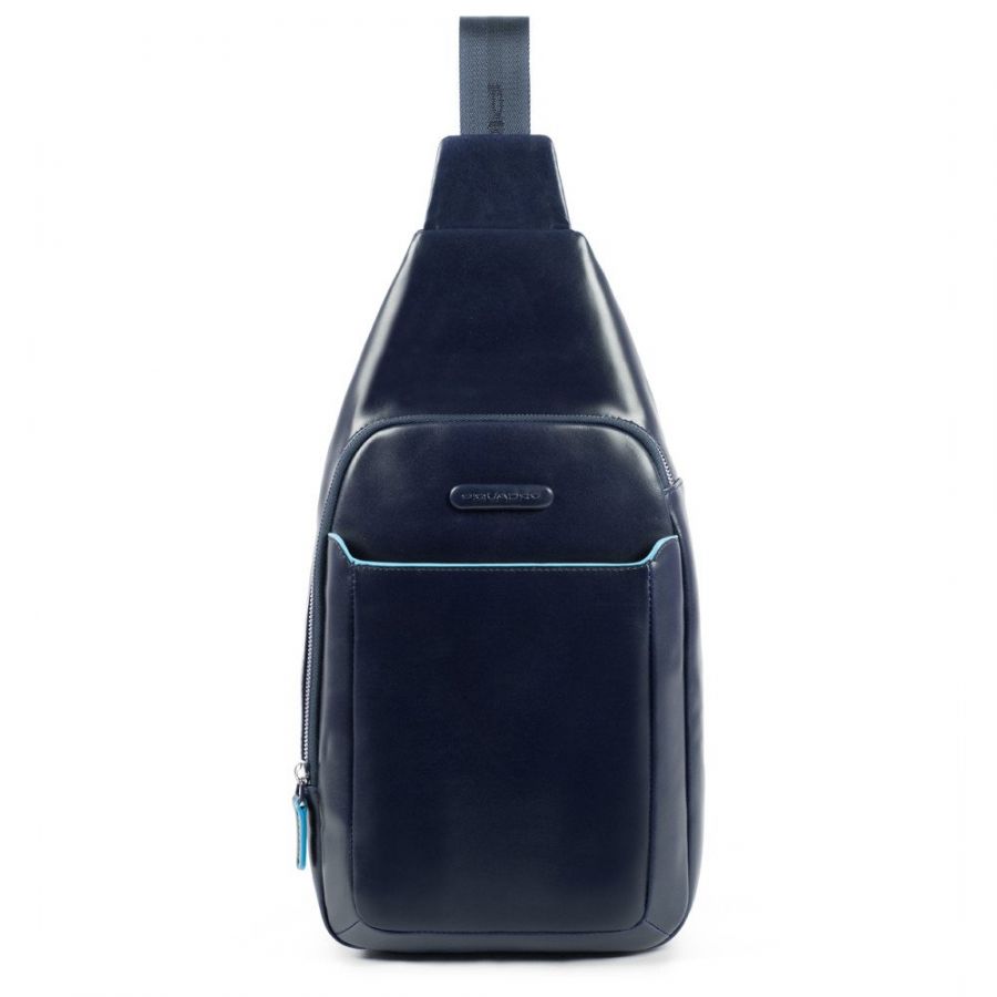 Рюкзак с одной лямкой Piquadro CA4827B2/BLU2 кожаный темно-синий