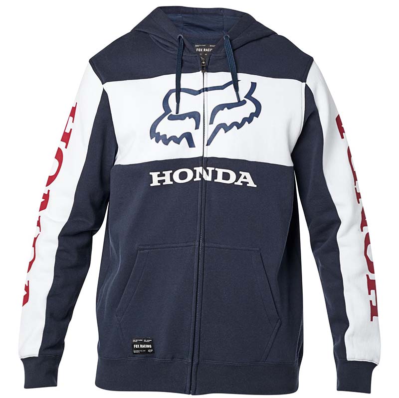 Fox Honda Zip Fleece Navy/White толстовка