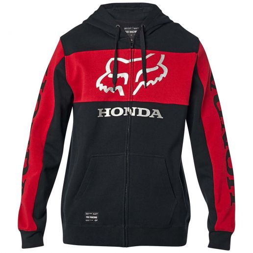 Fox Honda Zip Fleece Black/Red толстовка