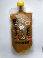 Натуральное пюре персиковое Bob Snail,400 грамм