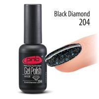 Цветной гель-лак PNB №204 Black Diamond, 8мл