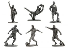 Набор статуэток футболистов 6шт (олово)