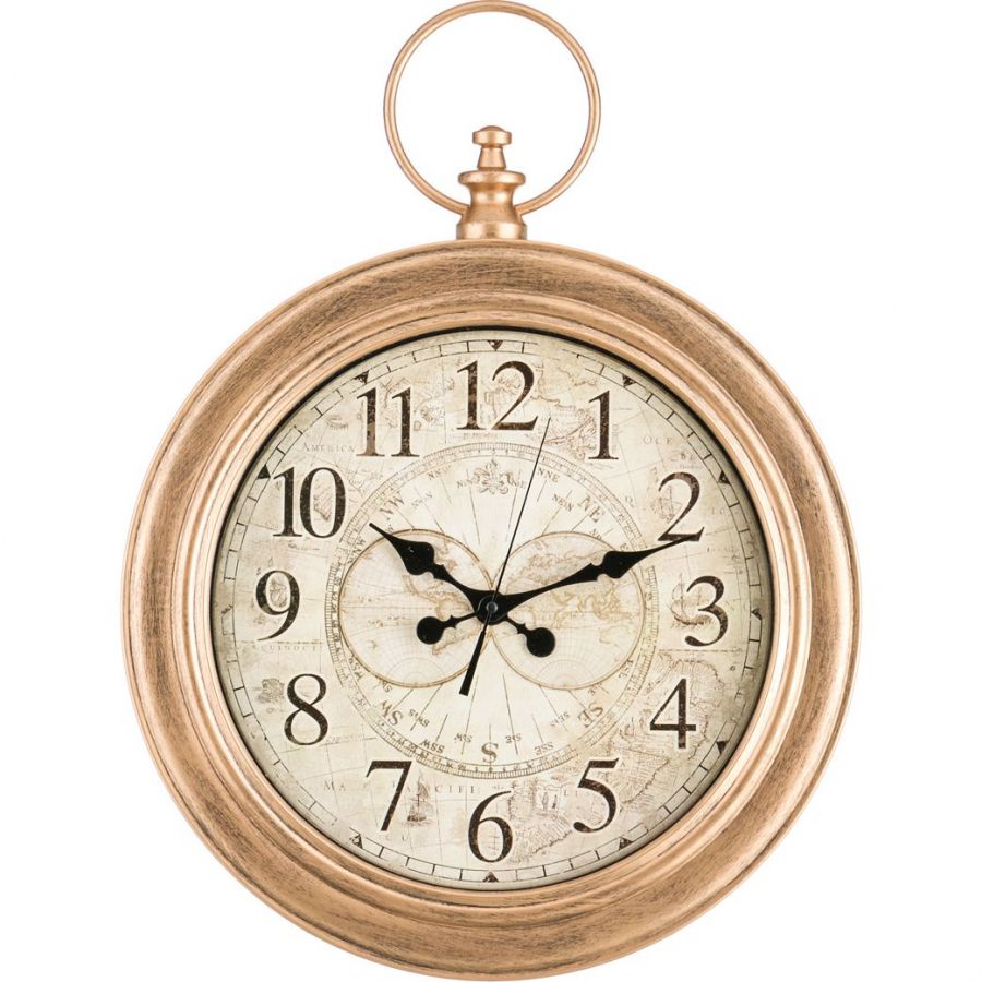 Часы настенные кварцевые "Italian style" 62x46x8 см., диаметр циферблата=34 см.