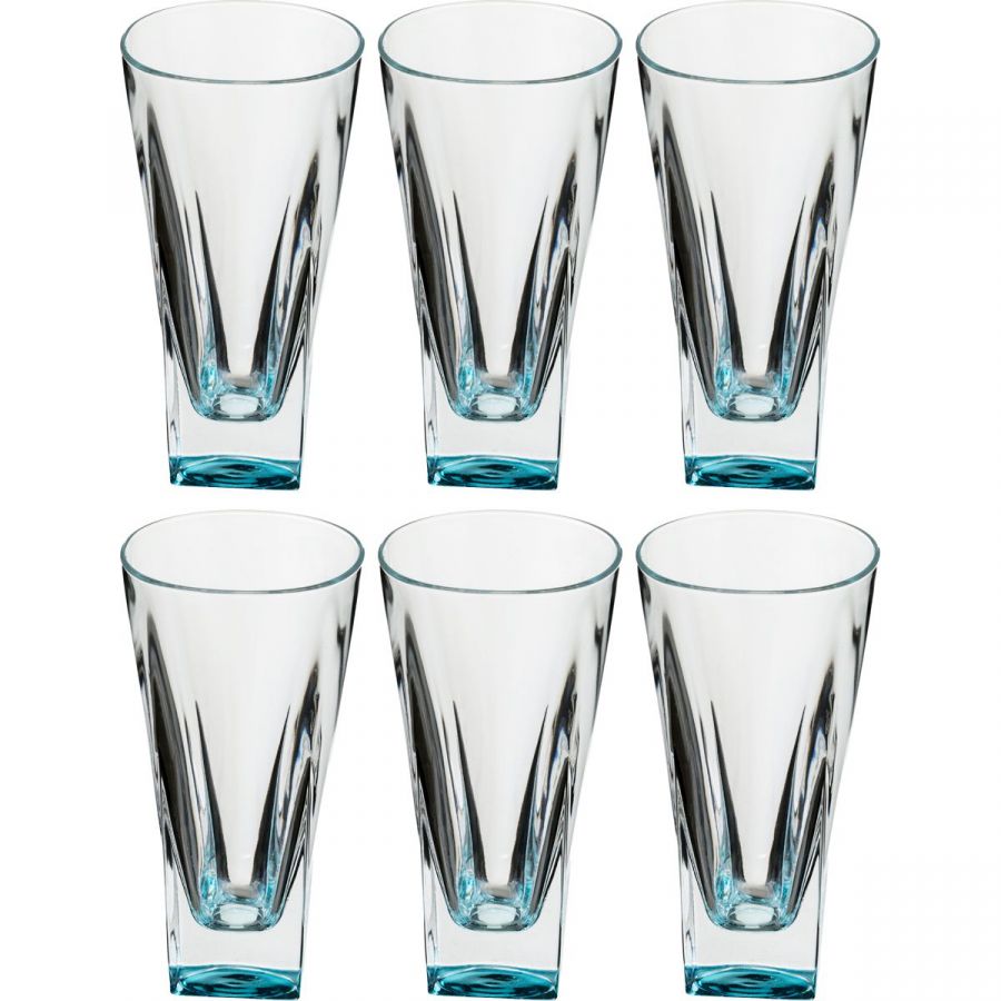 Набор стаканов "Фьюжн курасао" 380 мл., h=16 см., 6 шт.
