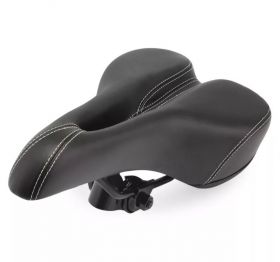 Стильное мягкое седло для велосипеда черное
