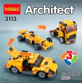 Конструктор 3 в 1 Грузовик Болид Машина  Lego реплика 207 деталей