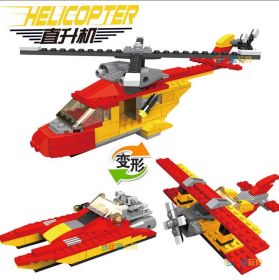Конструктор 3 в 1 Самолет Вертолет катер Lego реплика 149 деталей