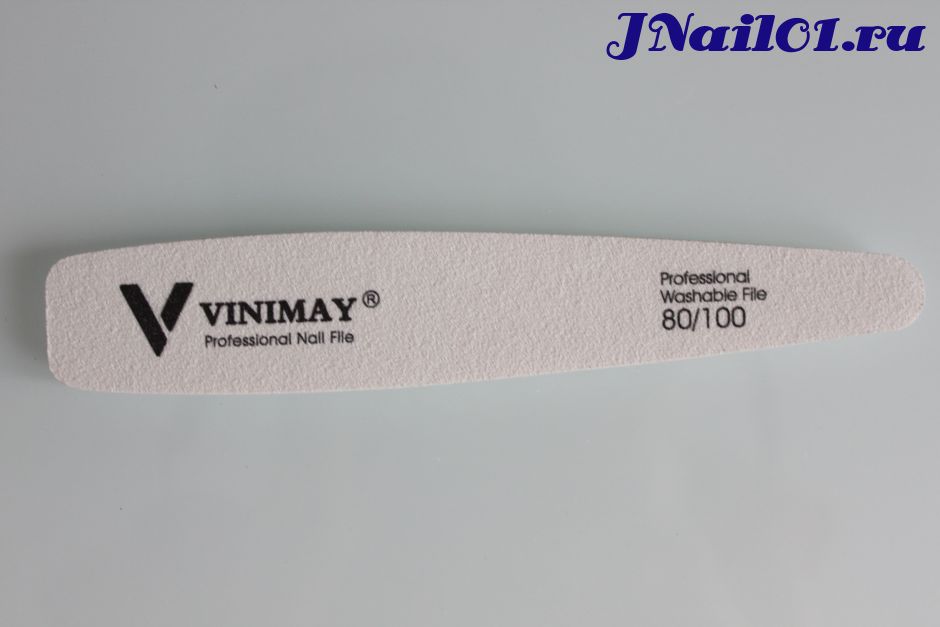 Vinimay, Пилка для искусственных ногтей (белая), 80/100 грит