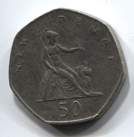 50 пенсов 1980 Великобритания