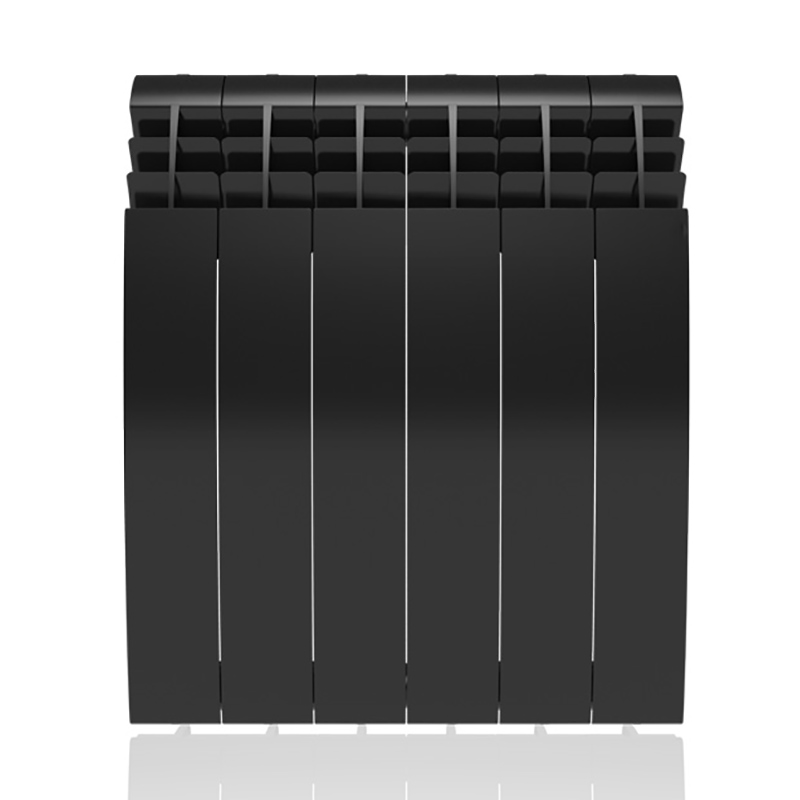 Настенный электрический радиатор отопления РЭБ 10 секций  (черный мат)