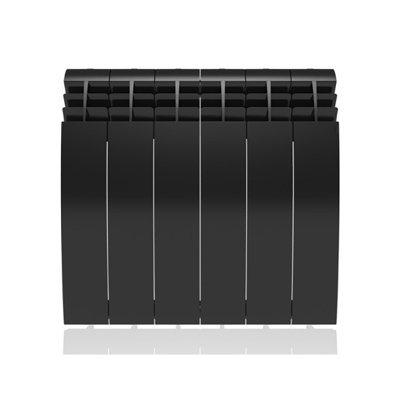 Настенный электрический радиатор отопления РЭБ 8 секций х 350, черный