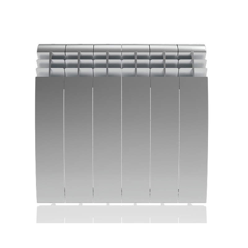Настенный электрический радиатор отопления РЭБ 10 секций х 350, серебристый