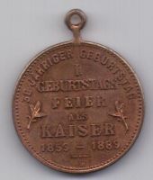 медаль 1889 Пруссия Германия