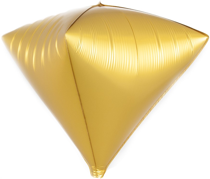 Кристалл золото 3d шар фольгированный с гелием