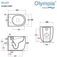 схема унитаза Olympia Milady MIL110301