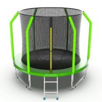 Батут с внутренней сеткой и лестницей Evo Jump Cosmo 8ft (Green)