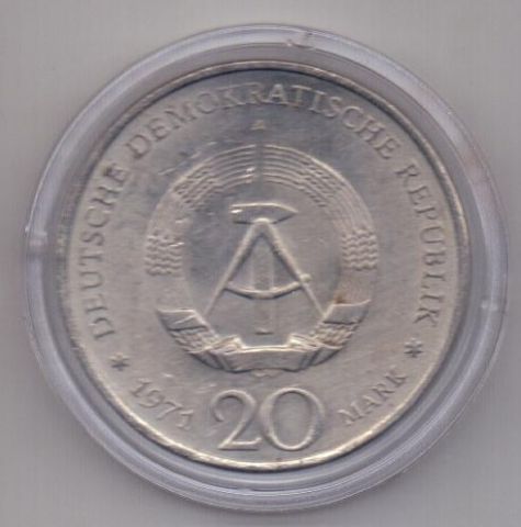 20 марок 1971 Германия UNC