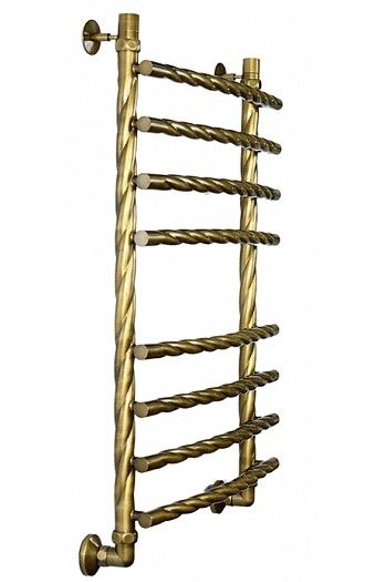 Бронзовый водяной полотенцесушитель Двин R braid 80/50