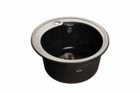 Мраморная мойка GranFest Rondo GF-R450 Черный
