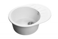 Мраморная мойка GranFest Rondo GF-R580L Иней