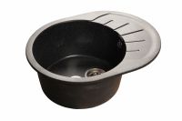 Мраморная мойка GranFest Rondo GF-R580L Черный
