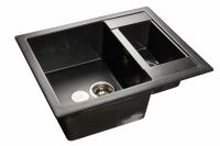 Мраморная мойка GranFest Quadro GF-Q610K Черный