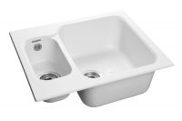 Мраморная мойка GranFest Standart GF-S615K Иней