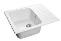 Мраморная мойка GranFest Standart GF-S645L Иней
