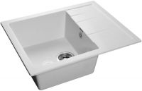 Мраморная мойка GranFest Quadro GF-Q650L Иней