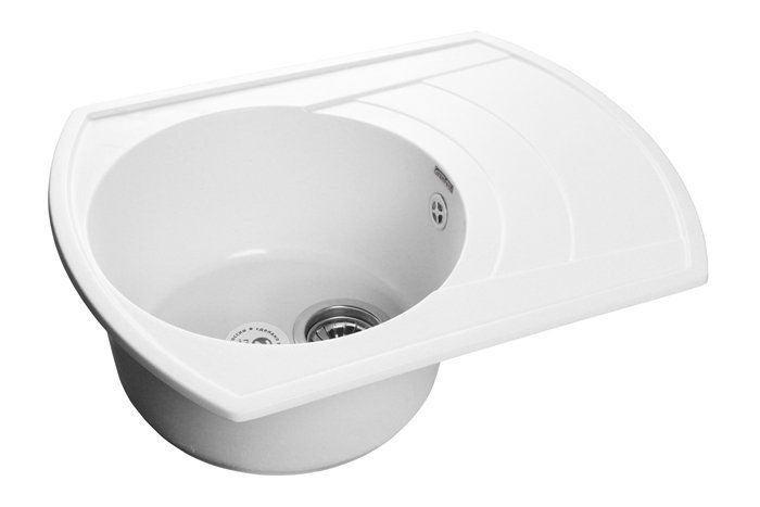 Мраморная мойка GranFest Rondo GF-R650L Иней