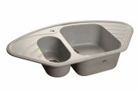 Мраморная мойка GranFest Corner GF-C960E Серый