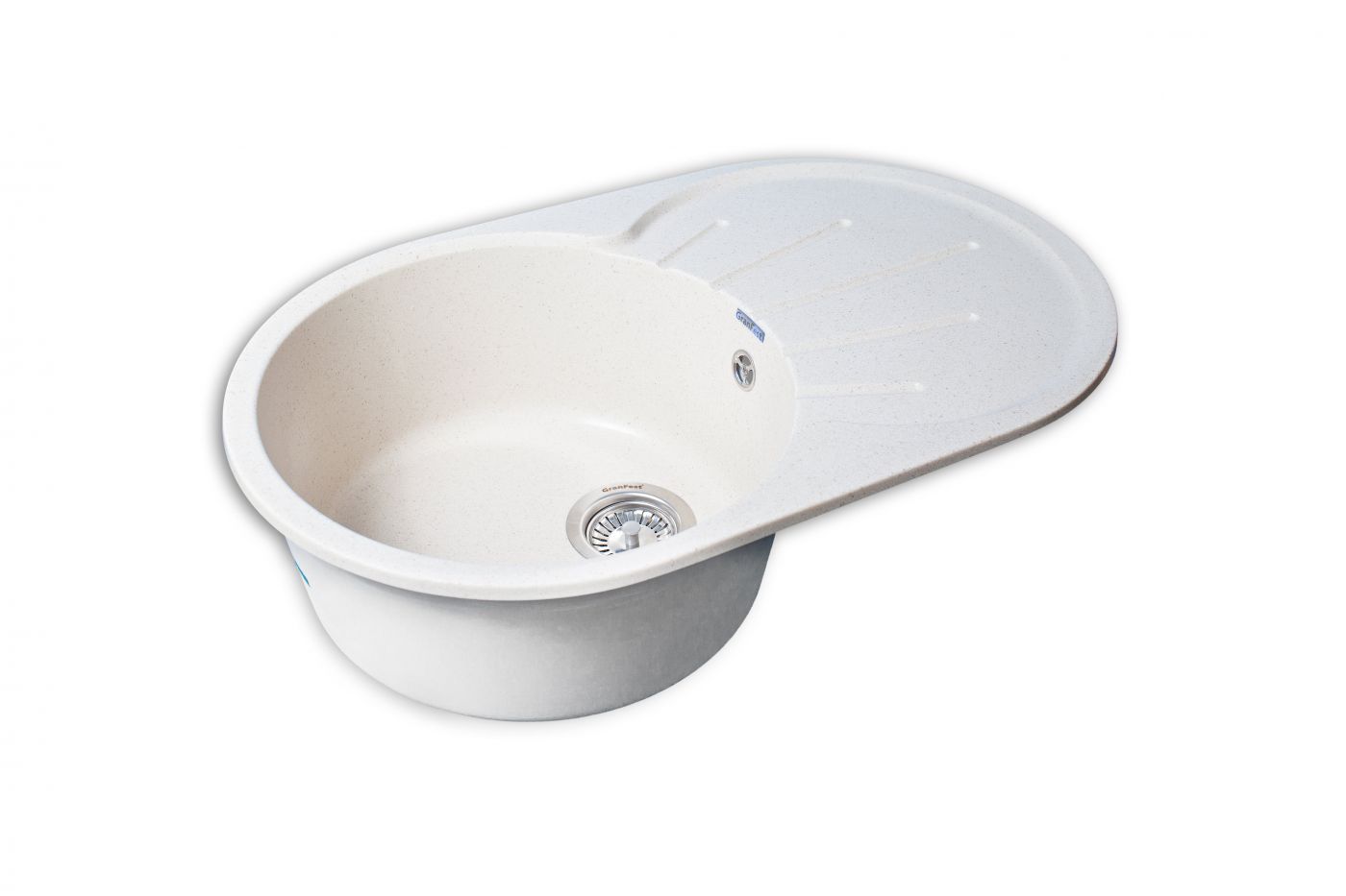 Мраморная мойка GranFest Rondo GF-R750L Белый