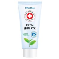 Крем для рук OfficeClean "Антисептический" с экстрактом зеленого чая и маслом оливы, туба 75мл, 302782