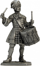 Гренадерский барабанщик лейб-гвардии Преображенского полка, 1708-12 гг. Россия (олово)