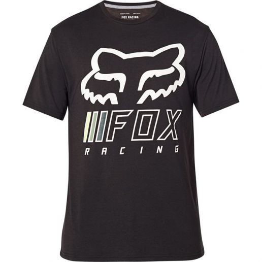 Fox Overhaul SS Tech Tee Black/Green футболка