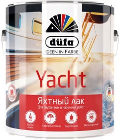 Лак Яхтный Dufa Retail Yacht 2л Глянцевый для Внутренних и Наружных Работ / Дюфа Яхт