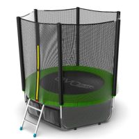 Батут с внешней сеткой и лестницей Evo Jump External 6ft (Green) + Lower net