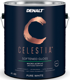 Краска для Стен и Потолков Denalt 4101 Celestia Soft Gloss 3.78л Матовая, Супер Моющаяся